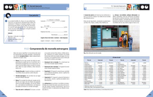 página de libro sobre servicios bancarios