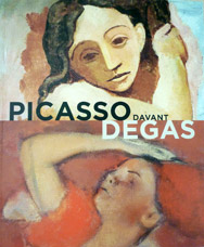 cover of Picasso looks at Degas