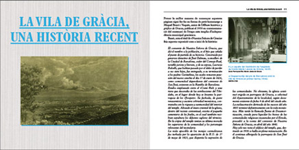 Página del libro Campanar de Gràcia